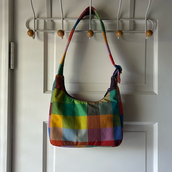 NWT BAGGU Mini Shoulder Madras Bag - Picture 3 of 10